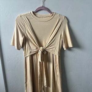 Lululemon Yellow Tie-Front Dress